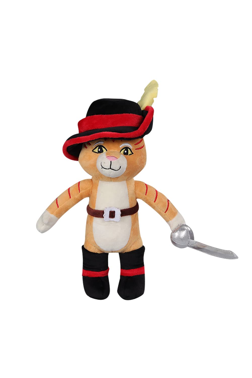 Feeriay Puss Plush Toy 12.2 In Cat Stuffed Animal Plushie Doll Puss Figure Pillow For Kids Gifts (Puss, 12.2 Inch)